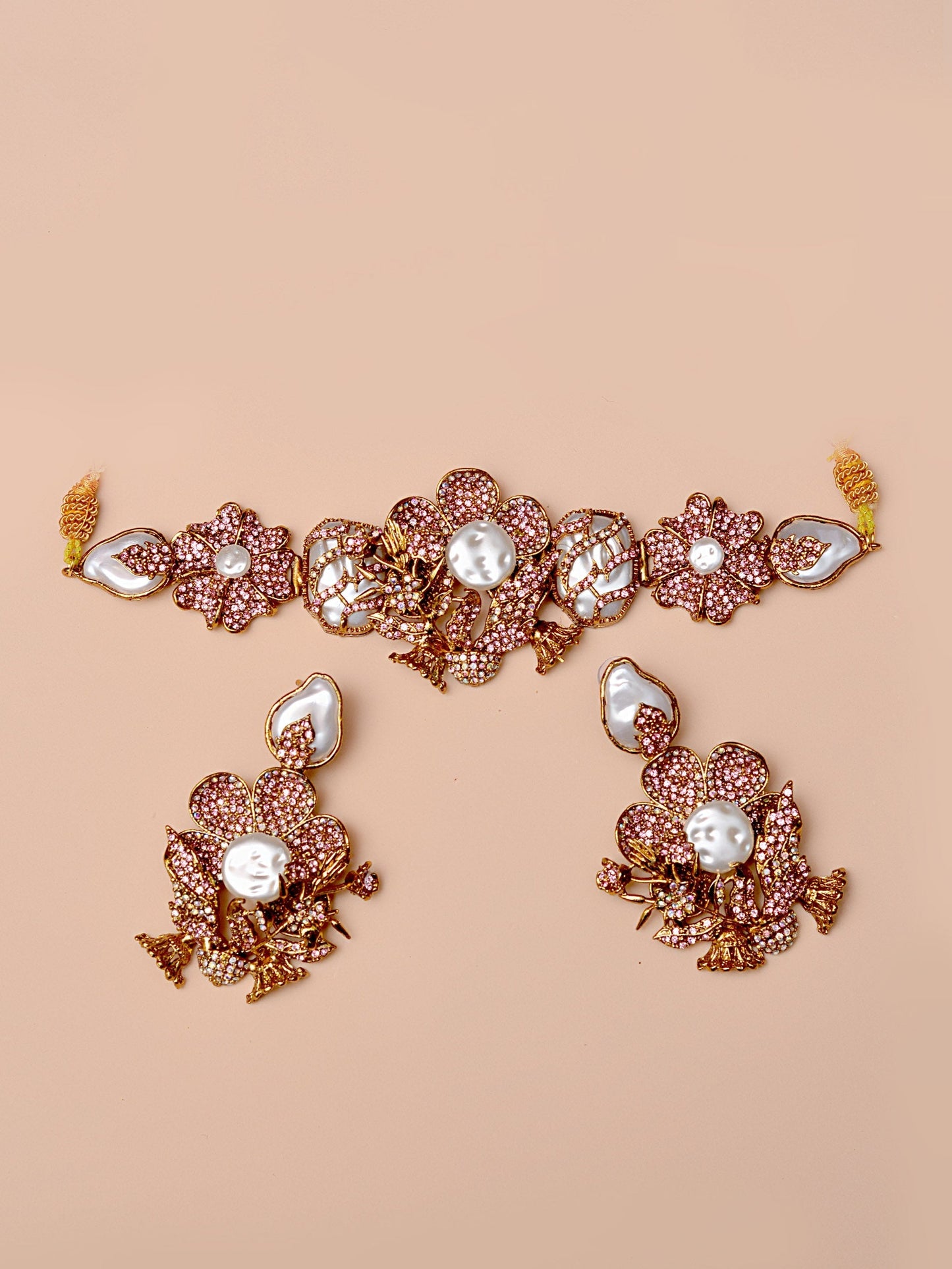Party Wear Pink Bridal Set
