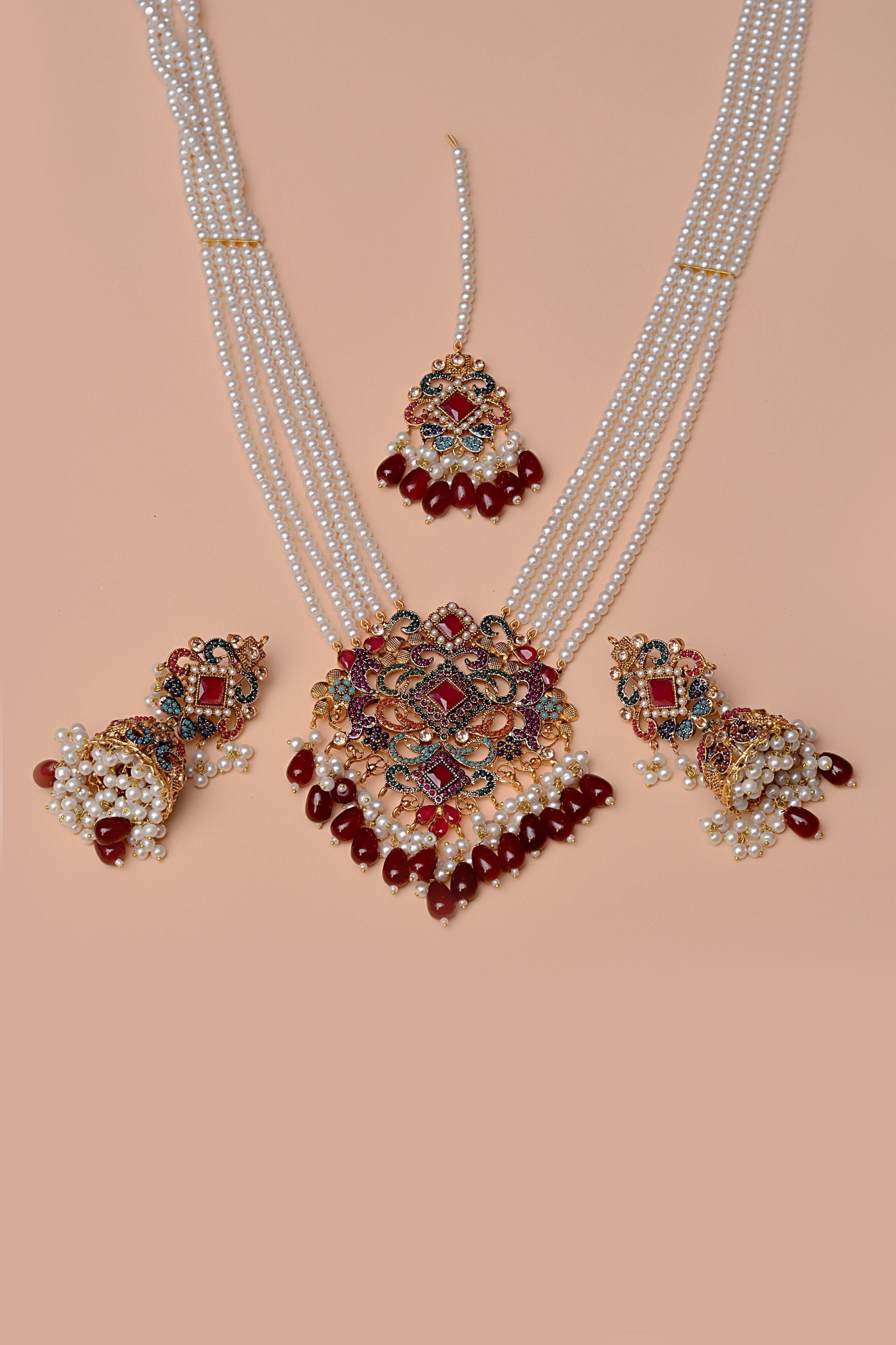 Bride of Tomorrow Red Maala Necklace