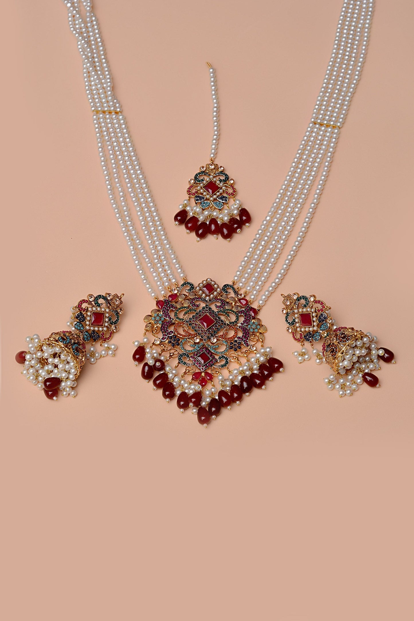 Bride of Tomorrow Red Maala Necklace