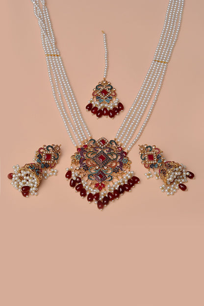 Bride of Tomorrow Red Maala Necklace