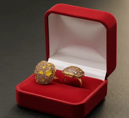 Stone Pavé Statement Ring