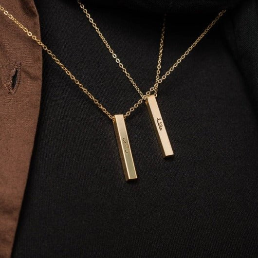 Custom Bar Necklace Arabic